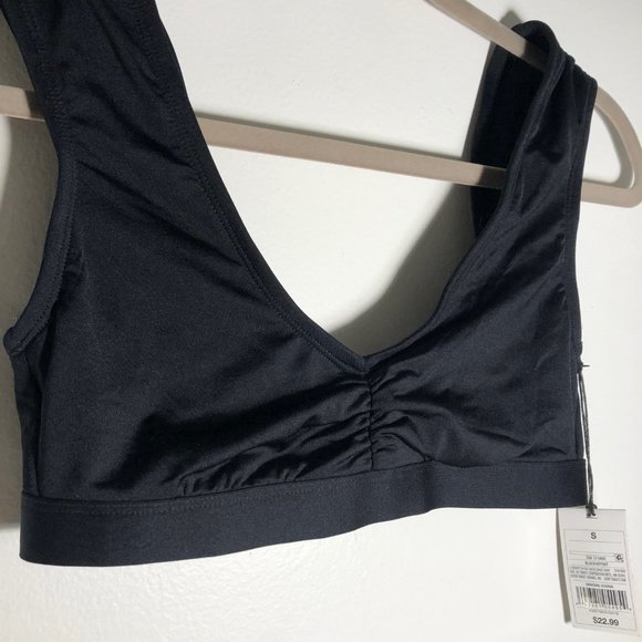 Shade & Shore Black Bathing Suit Top - Size S - Picture 3 of 3